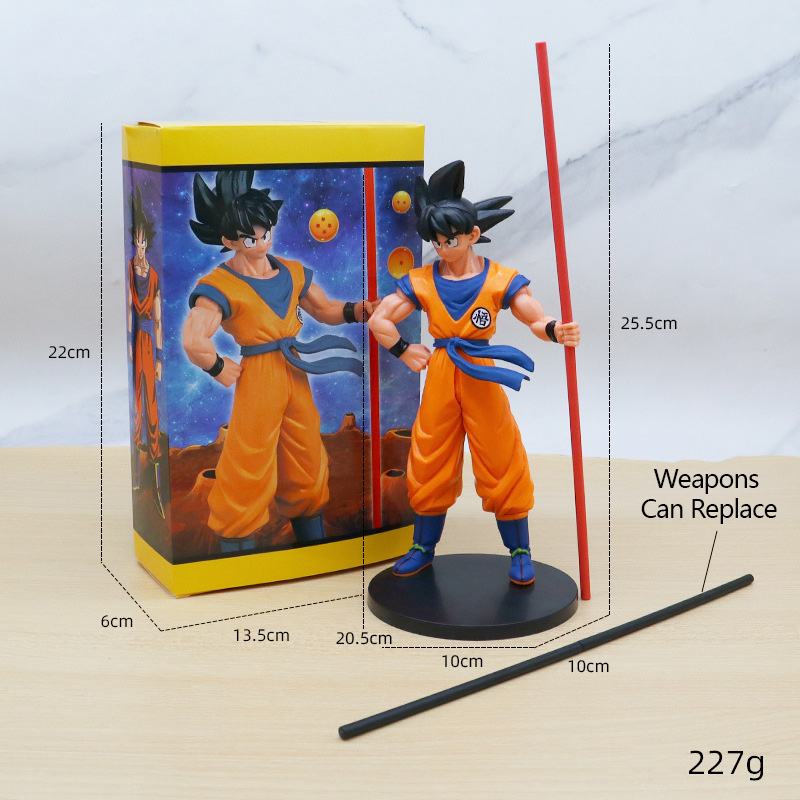 Mô Hình Nhân Vật Son Goku Kakarotto Red Monkey King Bar MKB Bằng PVC 26cm