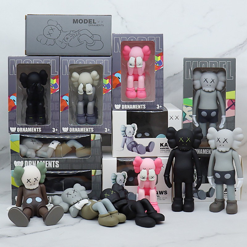 Mô Hình Nhân Vật KAWS 23 Phong Cách XX Eyes Nằm Bằng PVC Trang Trí Xe Hơi Phiên Bản Giới Hạn 2023