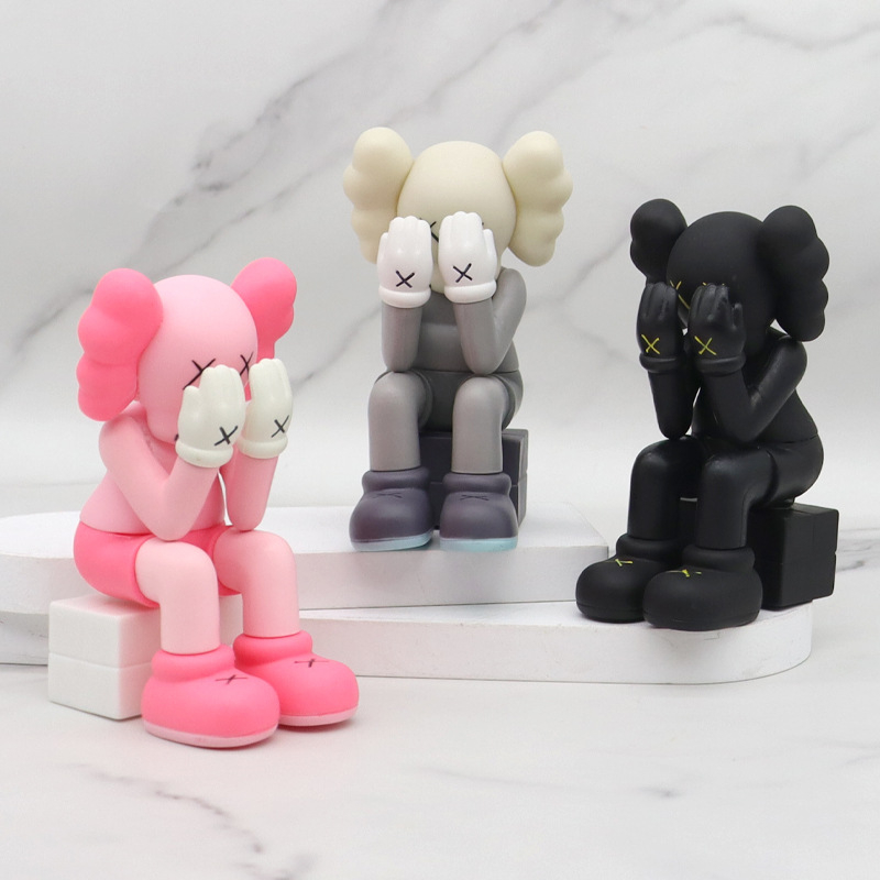 Mô Hình Nhân Vật KAWS 23 Phong Cách XX Eyes Nằm Bằng PVC Trang Trí Xe Hơi Phiên Bản Giới Hạn 2023