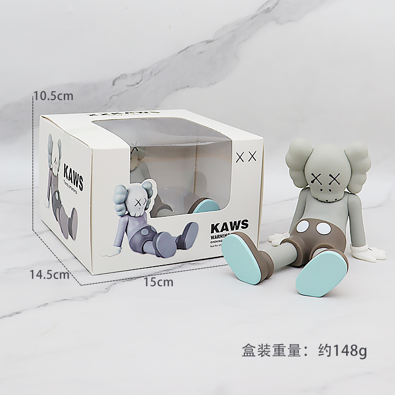Mô Hình Nhân Vật KAWS 23 Phong Cách XX Eyes Nằm Bằng PVC Trang Trí Xe Hơi Phiên Bản Giới Hạn 2023