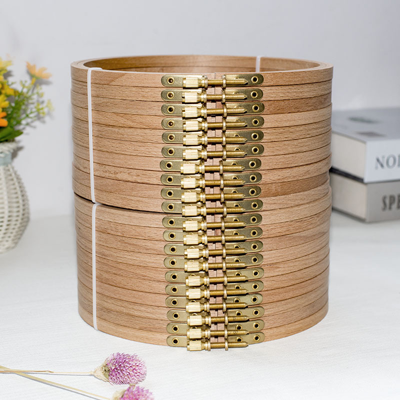 Khung Thêu Hình Tròn Bằng Gỗ Tre 3-12 inch DIY