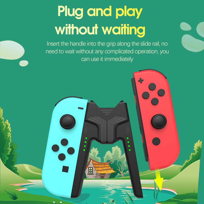Đế Sạc Tay Cầm Chơi Game Trái Phải Cho Nintendo Switch / Switch OLED Joy-con Đứng