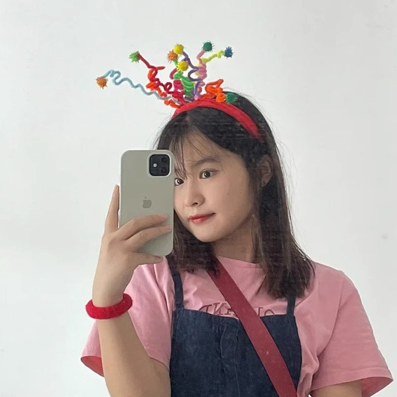 Băng Đô Dạng Que Xoắn Nhiều Màu Sắc Thời Trang Dành Cho Nam Nữ Biểu Diễn Tiệc Sinh Nhật Kỳ Nghỉ