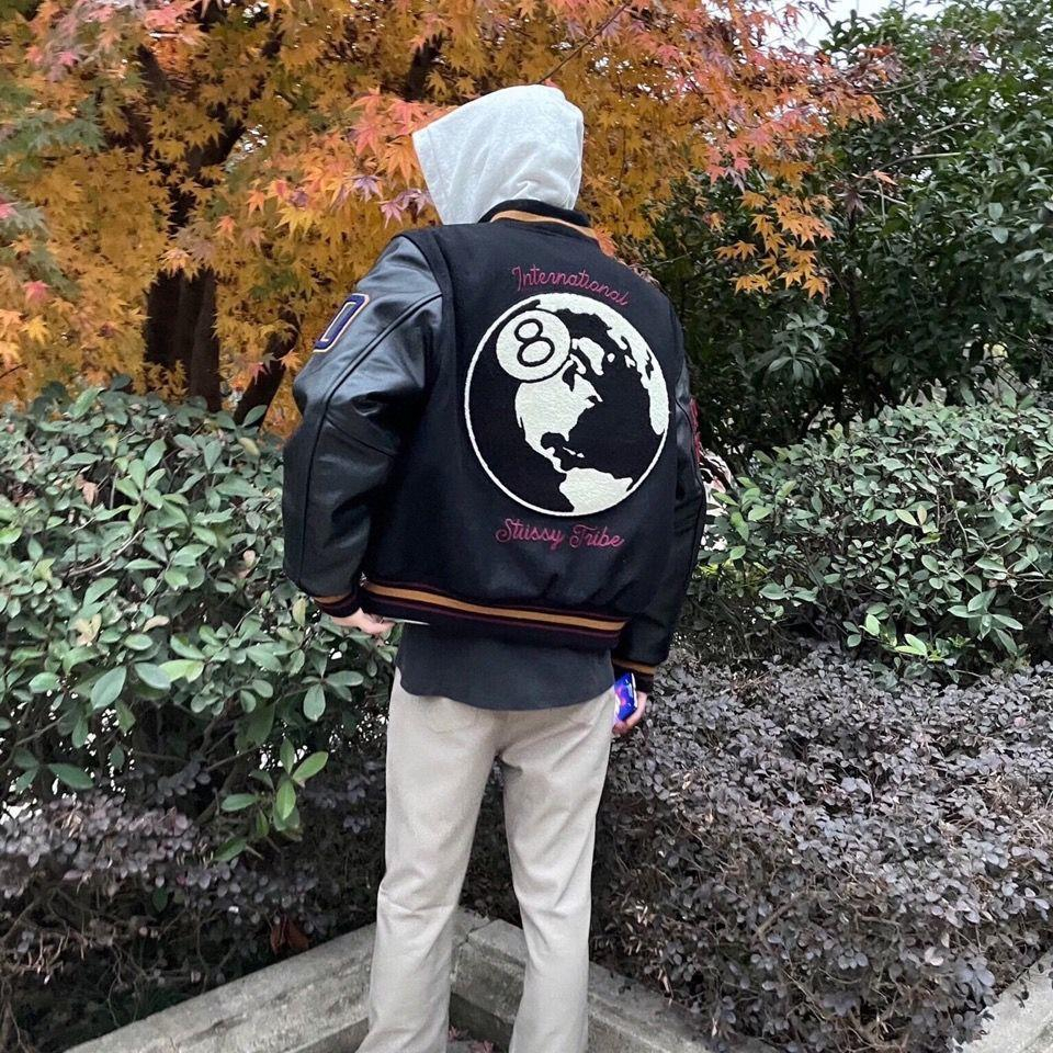 Stus * nam và nữ áo khoác bomber mới áo khoác thời trang