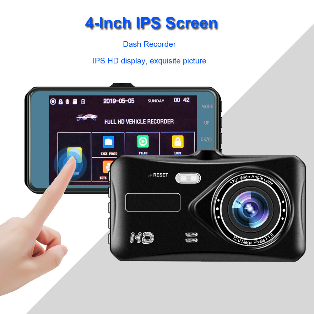 Camera Hành Trình Màn Hình Cảm Ứng 4 Inch Full HD 1080P G-Sensor Cho Xe Hơi