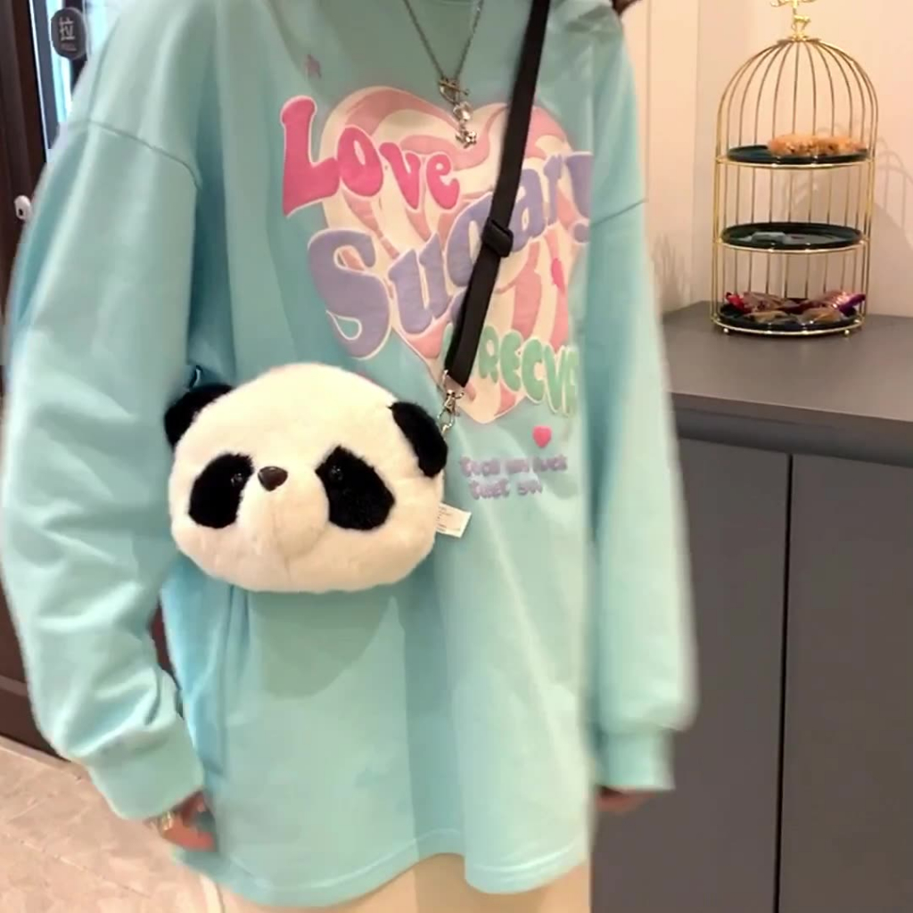 Túi Đeo Chéo Hình Gấu Trúc Dễ Thương Cho Bé