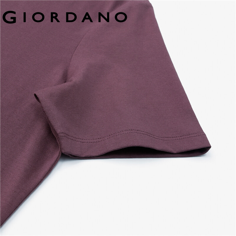 Áo thun GIORDANO 05323394 100% cotton dệt kim tay ngắn cổ tròn thêu họa tiết chú mèo dành cho nữ