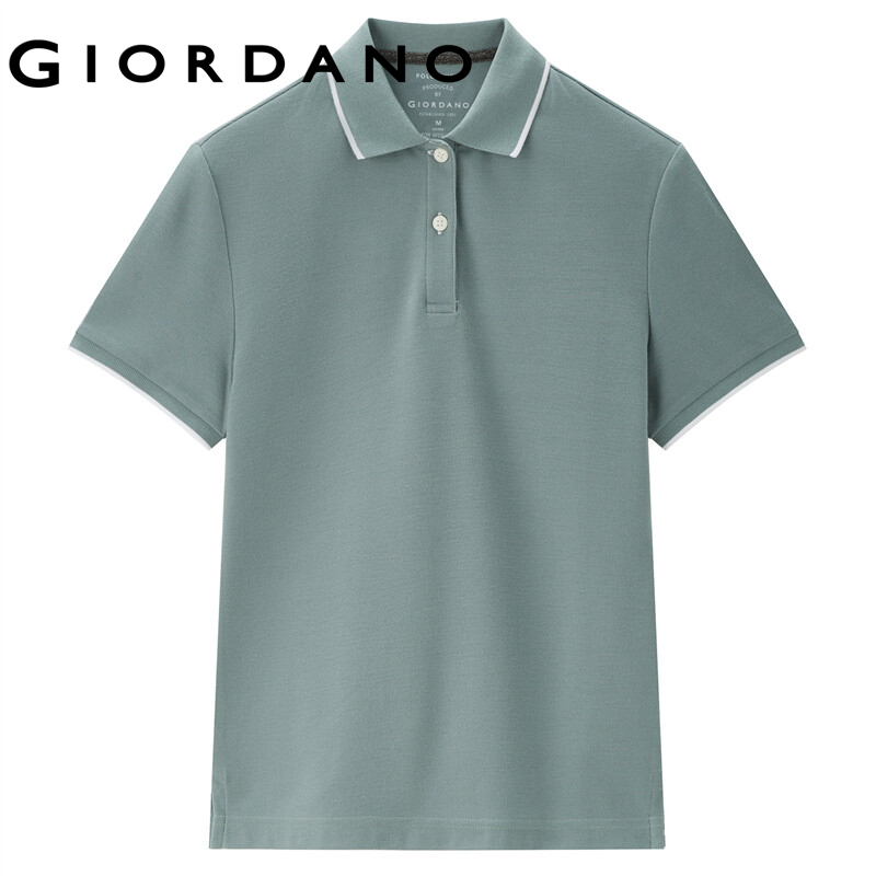 Áo Sơ Mi polo Ngắn Tay Mỏng Cho Nữ GIORDANO 05311399