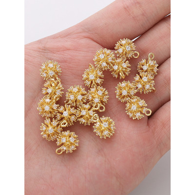 Beadia Mặt Vòng cổ Bằng Đồng Mạ Vàng 14k 10mm Thời Trang Thanh Lịch
