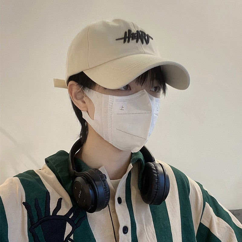 Mũ Lưỡi Trai Thêu Chữ Thời Trang Cho Cặp Đôi Mũ Lưỡi Trai Cotton Mềm Thêu Chữ Phong Cách Retro Cho Nam Nữ