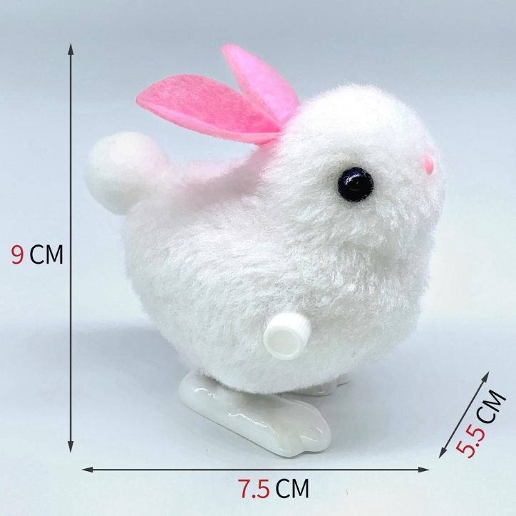 Thú Nhồi Bông Hình Gà / Thỏ Lên Dây Cót Đáng Yêu Cho Bé Trai Và Gái 1 Tuổi
