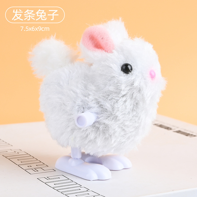 Thú Nhồi Bông Hình Gà / Thỏ Lên Dây Cót Đáng Yêu Cho Bé Trai Và Gái 1 Tuổi