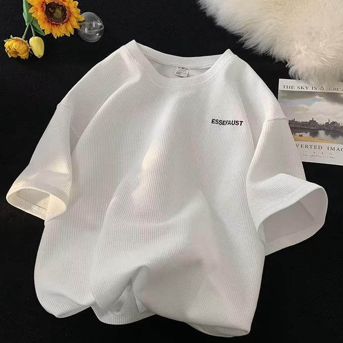 【M-3XL】Áo Thun Tay Dài Cổ Tròn Màu Trơn Thời Trang Mùa Hè Phong Cách Nhật Bản Mới Áo Phông Form Rộng COLLECTION SUNPOINT Áo Thun Tay Lỡ Nam Nữ Form Rộng Unisex Tổ Ong Dệt Cotton 100% Phối Layer