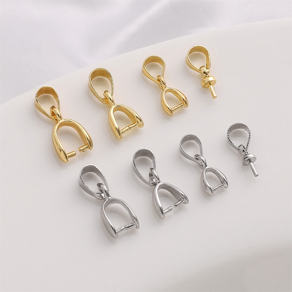 1 Khóa Cài Mạ Vàng / Bạc 14k Hình Hoa Hướng Dương Dùng Làm Trang Sức DIY
