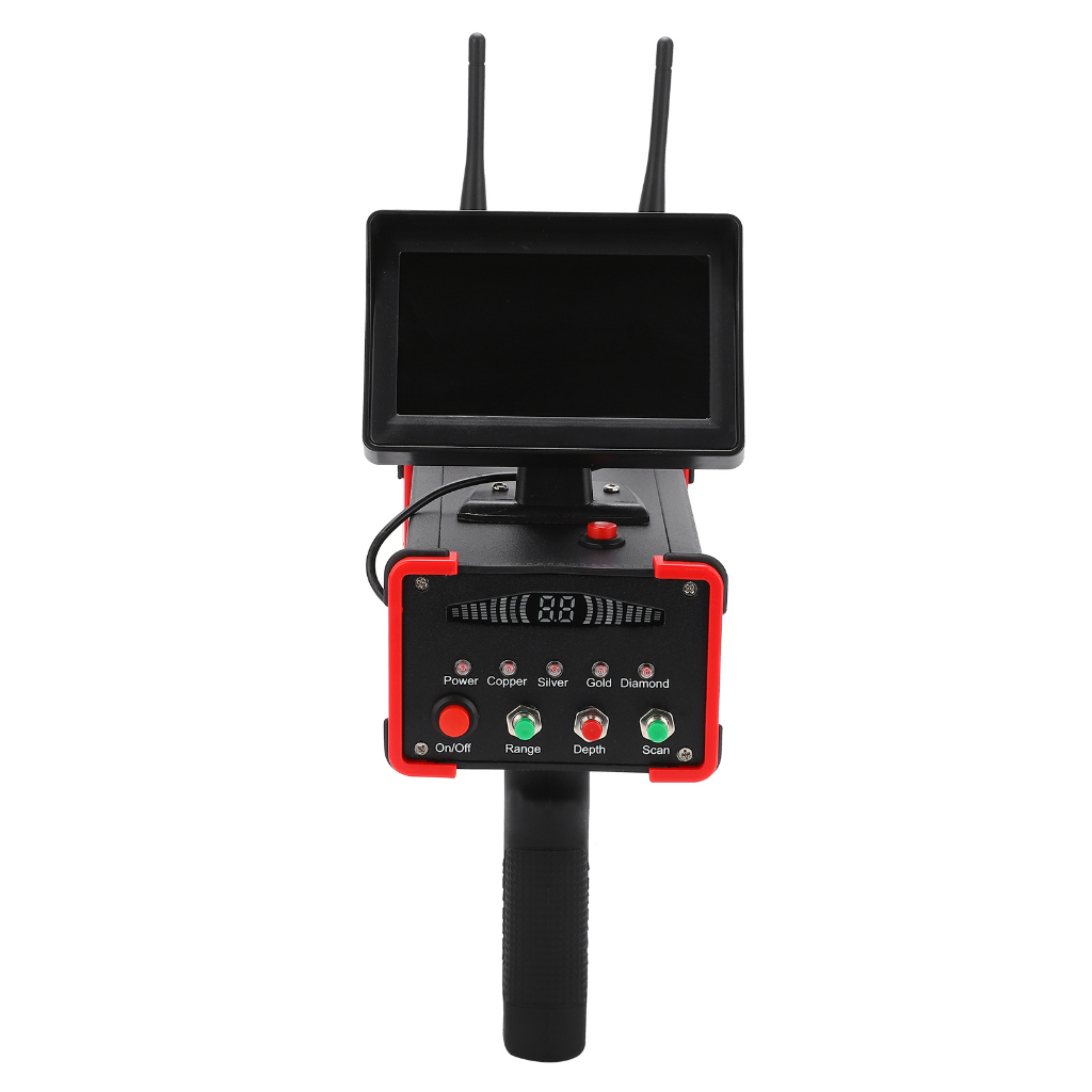Máy Dò Kim Loại Quét Dưới Lòng Đất Màn Hình Độ Nét Cao Tìm Kho Báu Cho Vàng Bạc Đồng AC100‑240V