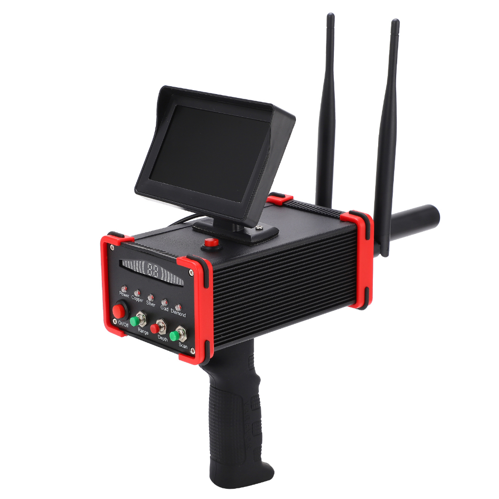 Máy Dò Kim Loại Quét Dưới Lòng Đất Màn Hình Độ Nét Cao Tìm Kho Báu Cho Vàng Bạc Đồng AC100‑240V