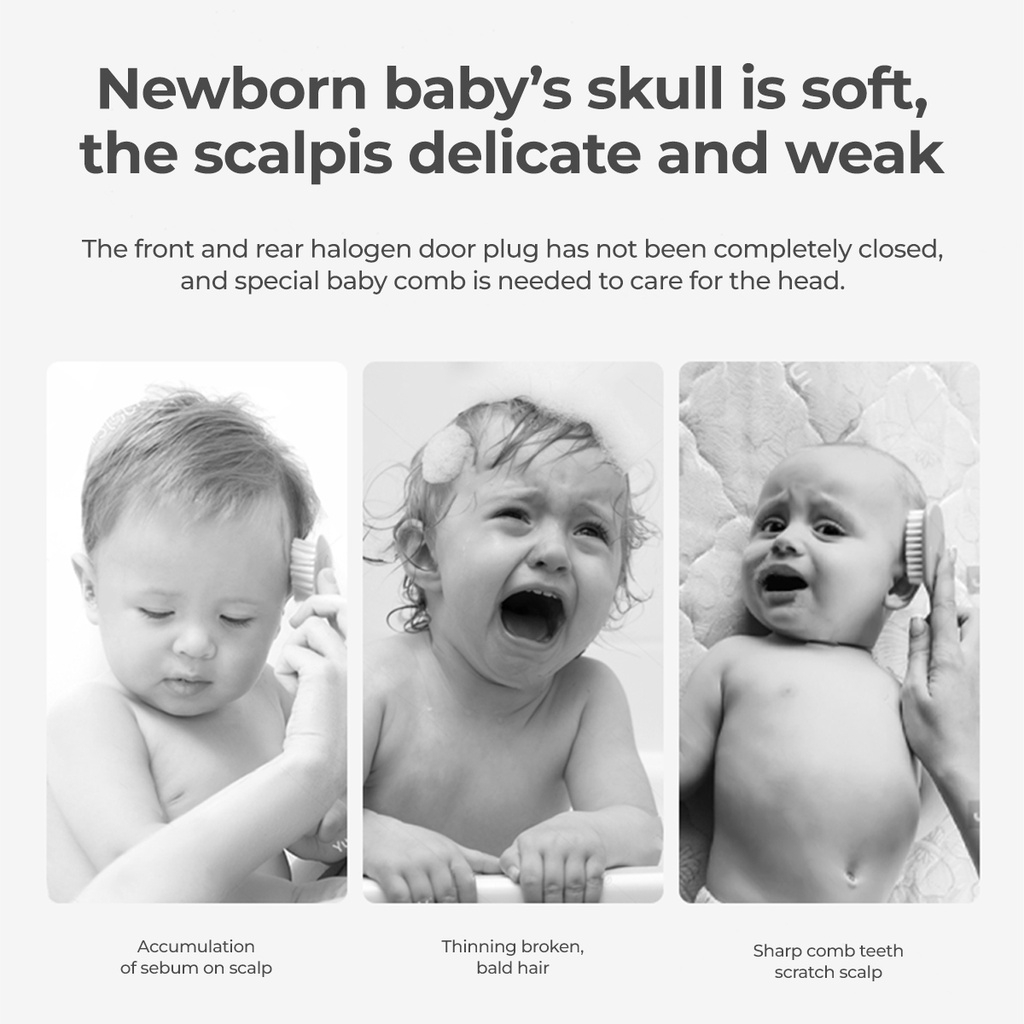 Bc Babycare Bộ Lược Chải Tóc Chất Lượng Cao Dành Cho Trẻ Nhỏ Lược Cho Bé Sơ Sinh