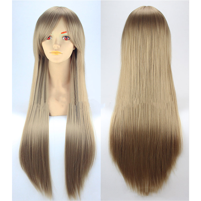 Bộ Tóc Giả Nữ Dài Thẳng Có Mái Xéo