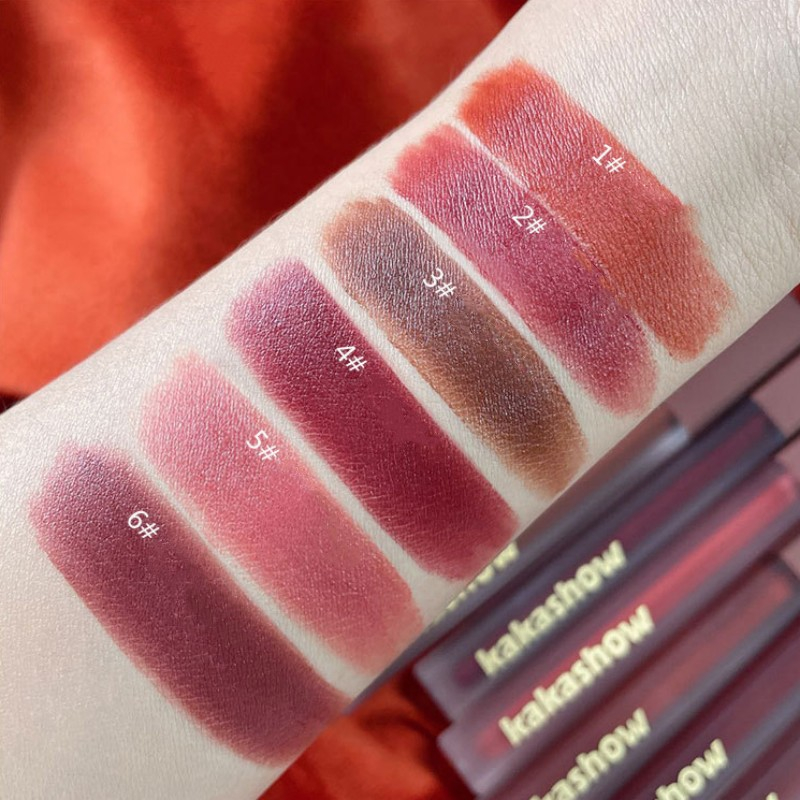 Gege bear Son Môi Màu Nhung Lì Không Phai Và Không Dính Cốc #06