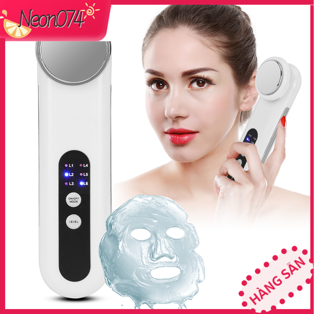 Máy đẩy tinh chất, máy massage tẩy trang - Máy Ion USB Dụng cụ làm sạch da mặt - Neon074