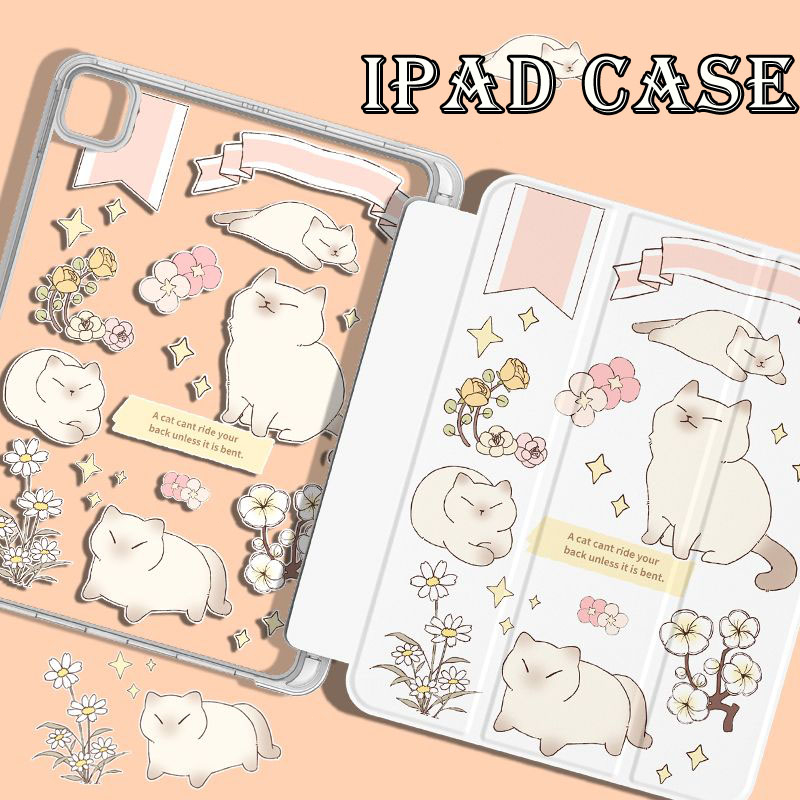 Ốp Máy Tính Bảng In Hình Mèo Cho iPad Air 4 10.9 gen 9 Pro 11 2021 iPad gen9 gen8 gen7 10.2 Air 5 Air 3 10.5 Air 2 9.7 2018 iPad Mini 6