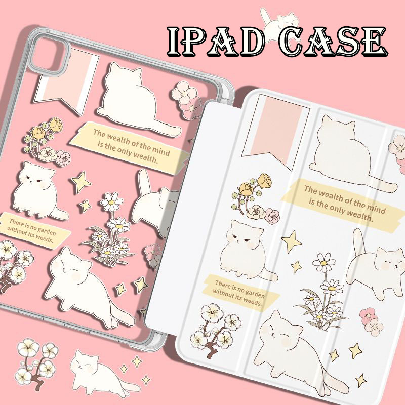 Ốp Máy Tính Bảng In Hình Mèo Cho iPad Air 4 10.9 gen 9 Pro 11 2021 iPad gen9 gen8 gen7 10.2 Air 5 Air 3 10.5 Air 2 9.7 2018 iPad Mini 6