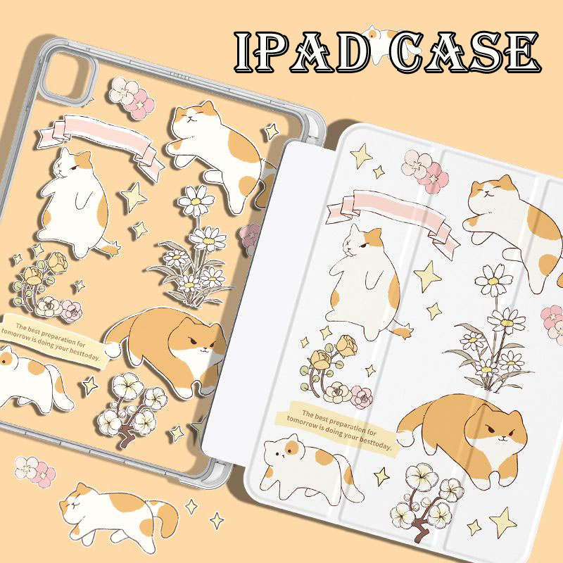 Ốp Máy Tính Bảng In Hình Mèo Cho iPad Air 4 10.9 gen 9 Pro 11 2021 iPad gen9 gen8 gen7 10.2 Air 5 Air 3 10.5 Air 2 9.7 2018 iPad Mini 6