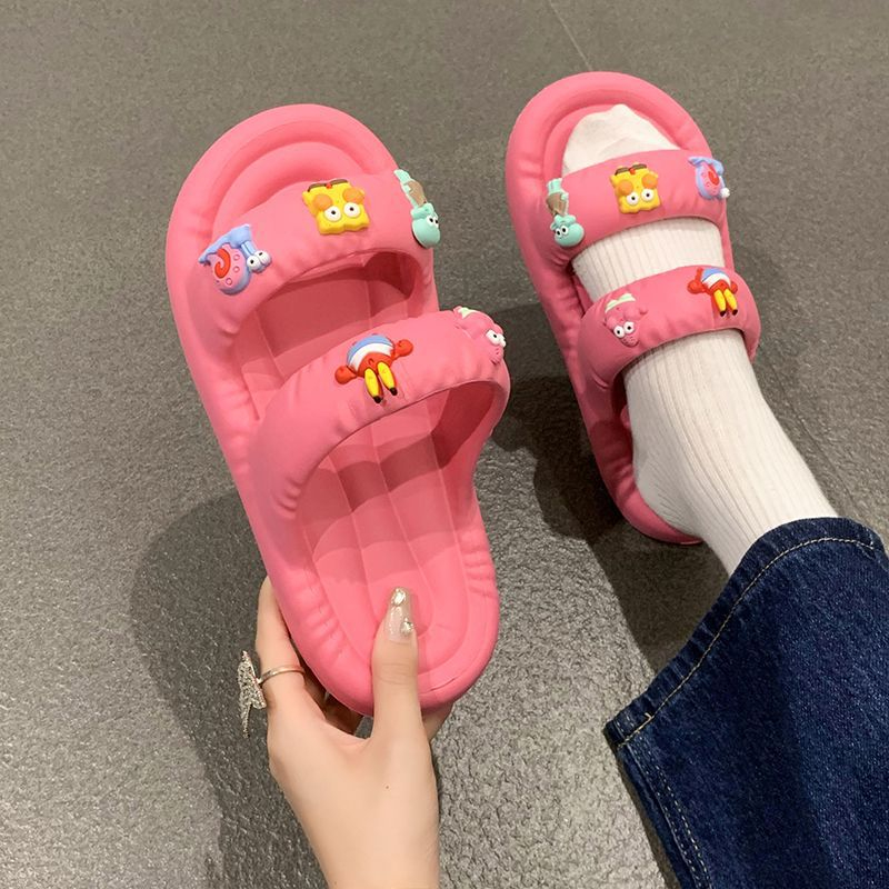 Dép Lê Đế Dày Siêu Mềm Họa Tiết Hoạt Hình Thời Trang Cho Nữ