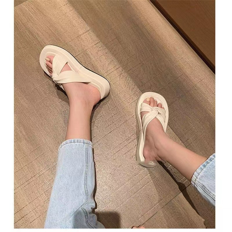 Dép Sandal Đế Dày Chống Trượt Thời Trang Mùa Hè Phong Cách Mới