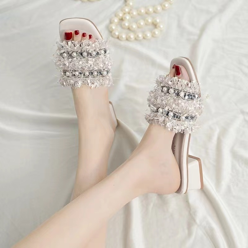 Dép Sandal Đế Dày Mềm Phong Cách Pháp Thời Trang Mùa Hè Cho Nữ