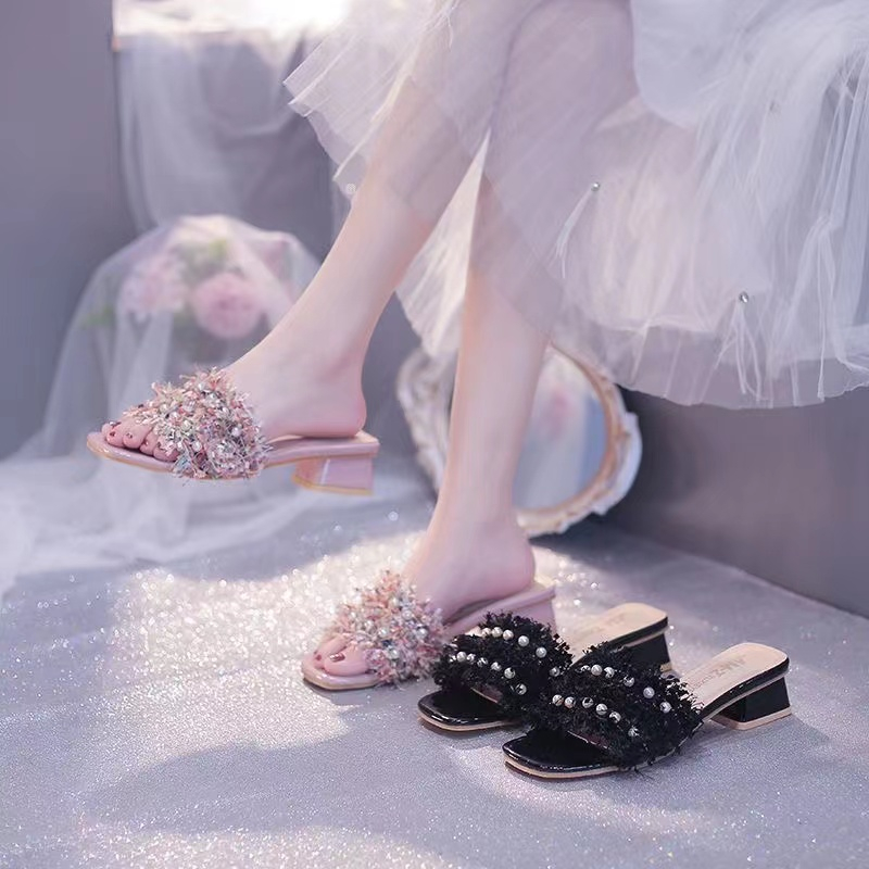 Dép Sandal Đế Dày Mềm Phong Cách Pháp Thời Trang Mùa Hè Cho Nữ