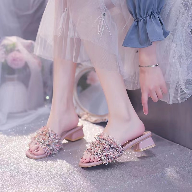 Dép Sandal Đế Dày Mềm Phong Cách Pháp Thời Trang Mùa Hè Cho Nữ