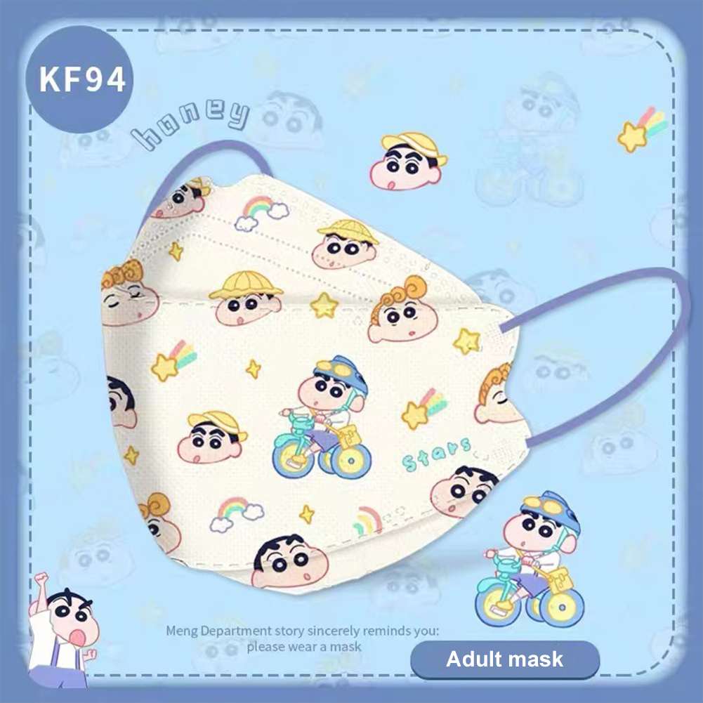 Khẩu trang chống bụi ba lớp 3d có in họa tiết Kuromi hoạt hình dễ thương dành cho nữ