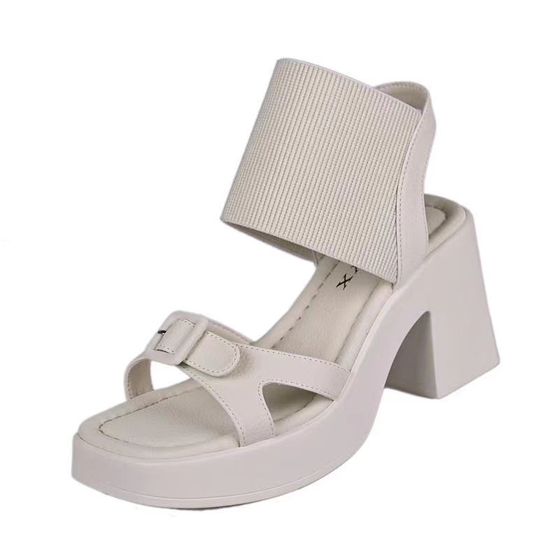 Dép Sandal Đế Dày Mũi Vuông Thời Trang Hàn Quốc 2023 Dễ Thương Cho Nữ