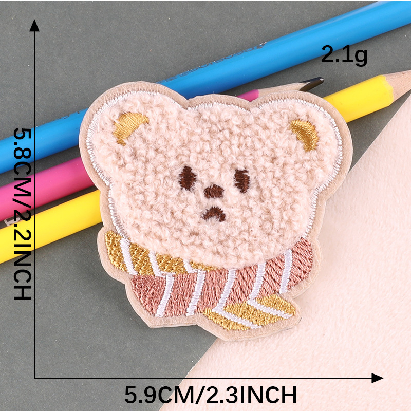 Miếng Dán Vải Bông Tự Dính Thêu Họa Tiết Hoạt Hình Trang Trí Túi Xách