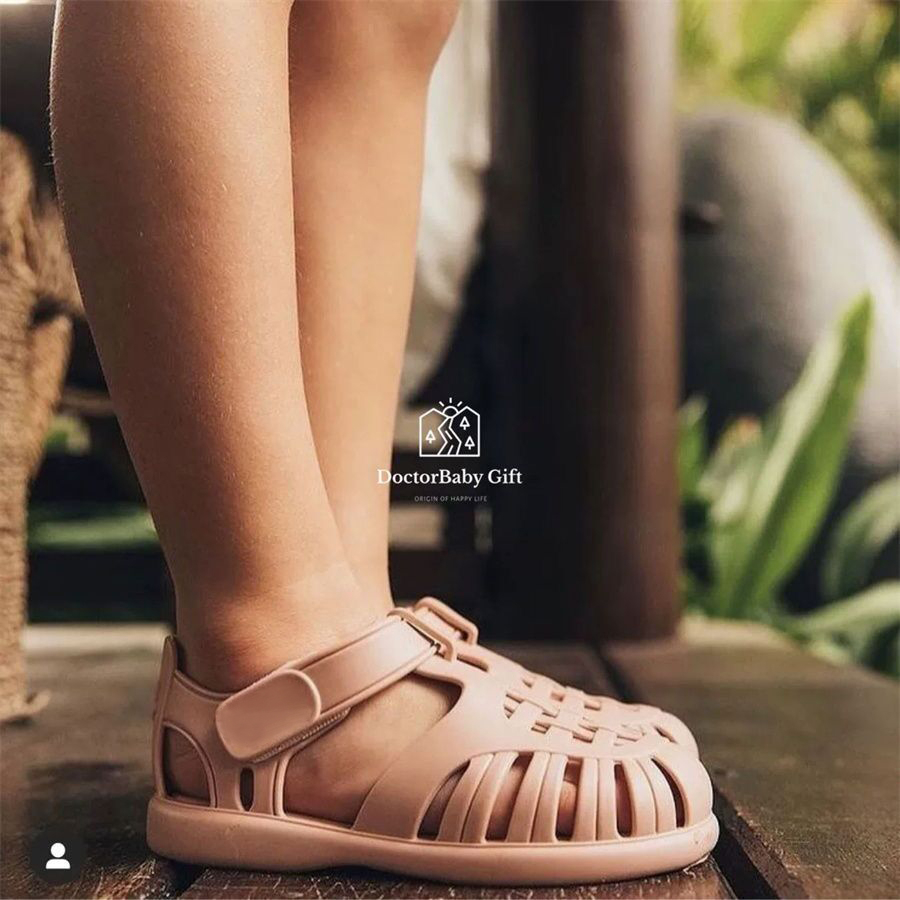 AYUER Xăng đan Nhựa Chống Trượt Màu Kẹo Thời Trang Cho Bé