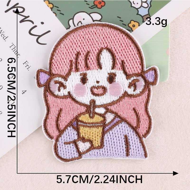 Miếng Dán Tự Dính Thêu Họa Tiết Nhân Vật Hoạt Hình Trang Trí Quần Áo DIY