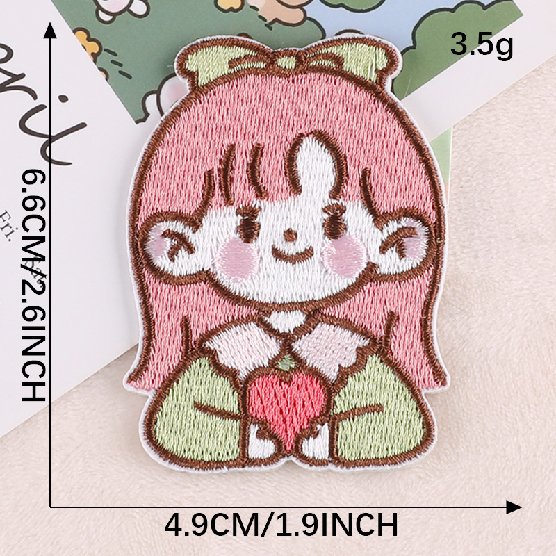 Miếng Dán Tự Dính Thêu Họa Tiết Nhân Vật Hoạt Hình Trang Trí Quần Áo DIY