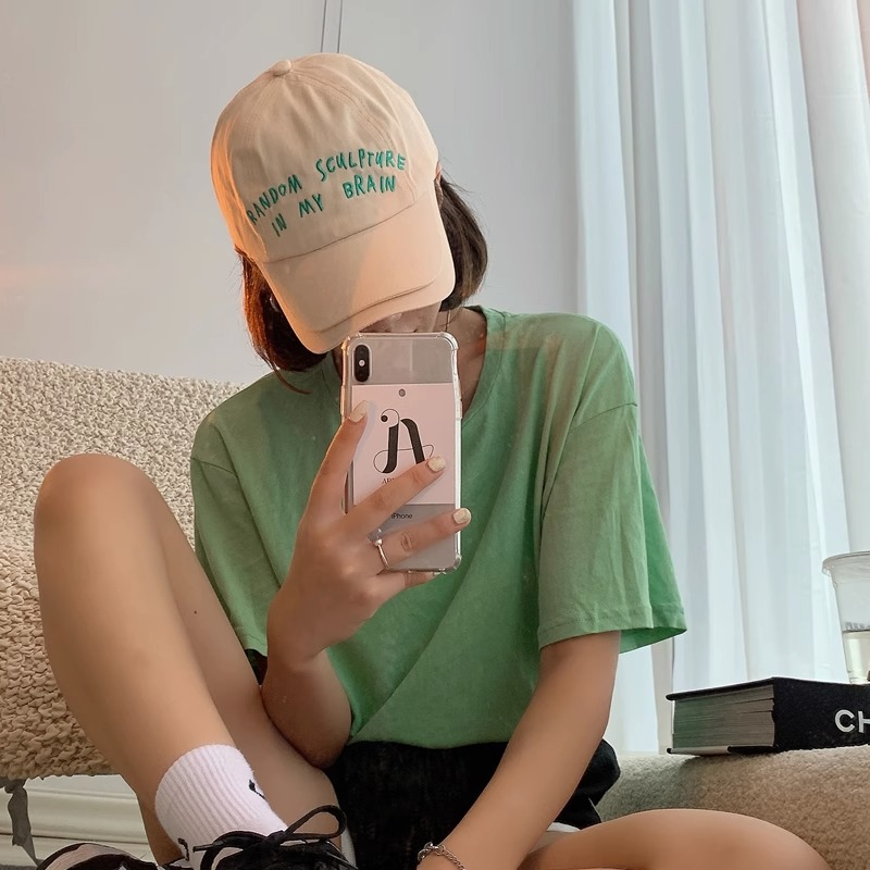 Mũ Lưỡi Trai Mềm Thêu Chữ Phong Cách Đường Phố Cá Tính