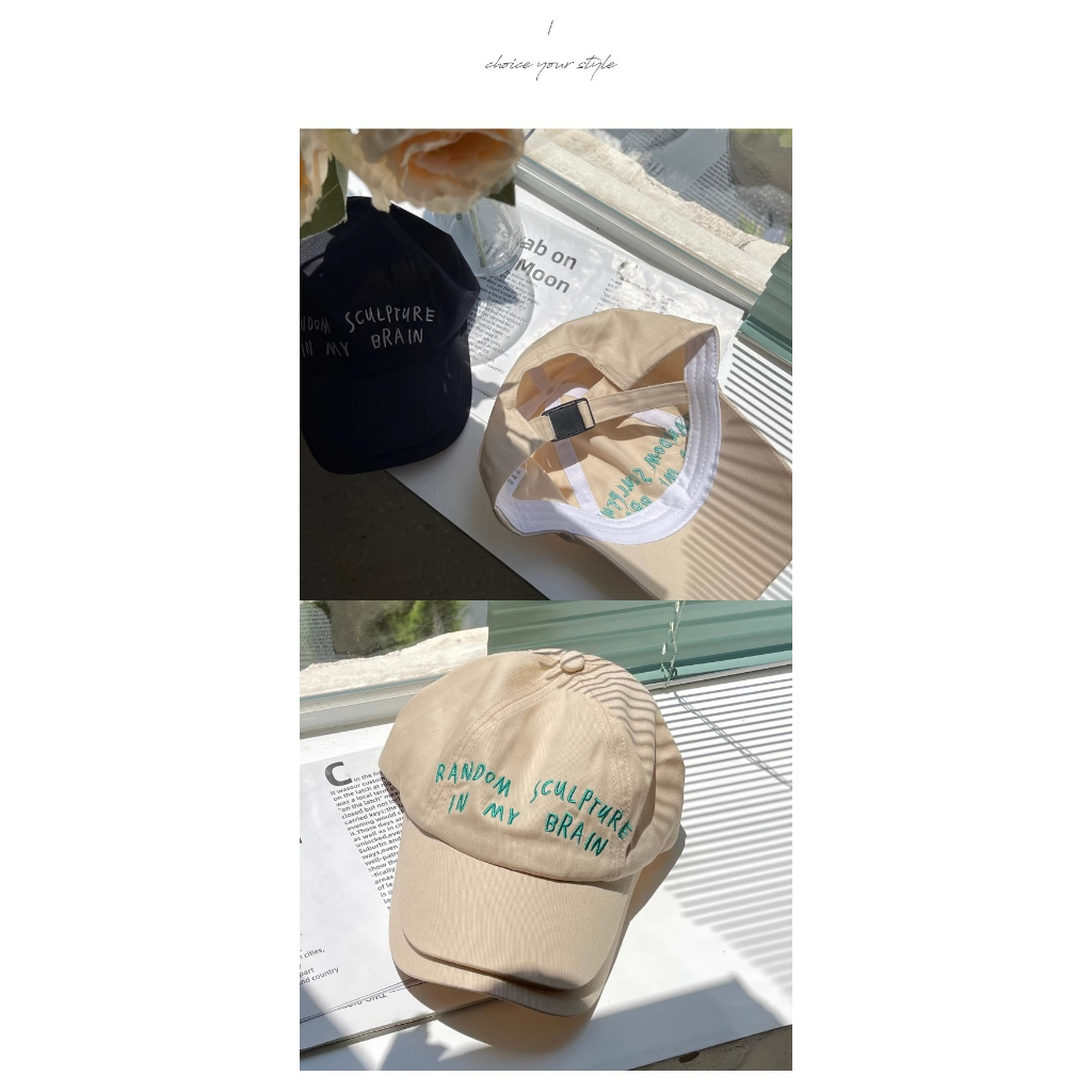 Mũ Lưỡi Trai Mềm Thêu Chữ Phong Cách Đường Phố Cá Tính