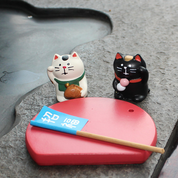 Trang Trí✿Cửa Hàng Phong Cách Nhật Bản D20-06❤Mô Hình Chú Mèo May Mắn Mini Phong Cách Nhật Bản Trang Trí Tiểu Cảnh