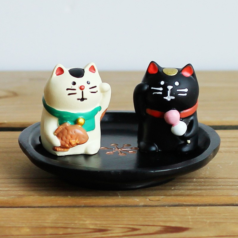 Trang Trí✿Cửa Hàng Phong Cách Nhật Bản D20-06❤Mô Hình Chú Mèo May Mắn Mini Phong Cách Nhật Bản Trang Trí Tiểu Cảnh