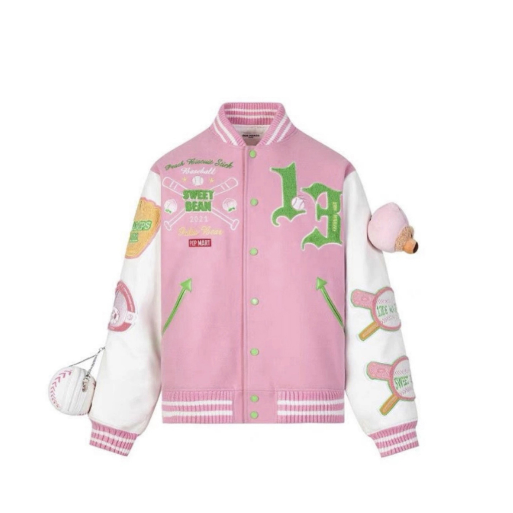 Áo Khoác Bóng Chày Thêu Họa Tiết Đường Phố Mỹ S15 Thời Trang Cá Tính