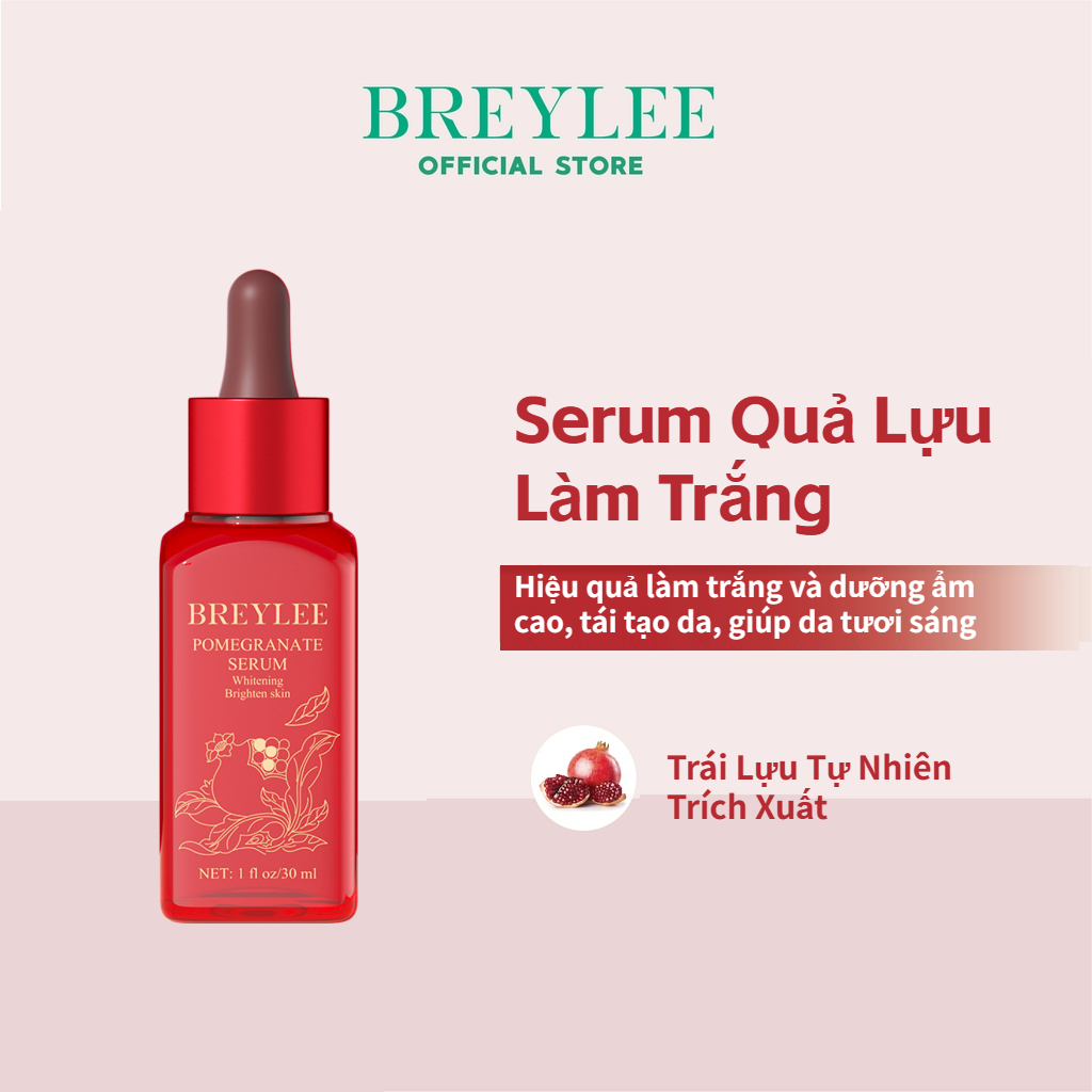 Serum BREYLEE Chiết Xuất Hạt Lựu Đỏ Làm Trắng Dưỡng Ẩm Da 30ML