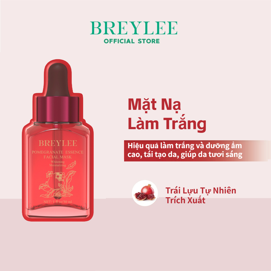 Mặt Nạ Lựu Đỏ Breylee Dưỡng Ẩm Làm Trắng Da 1 3 5 30ml