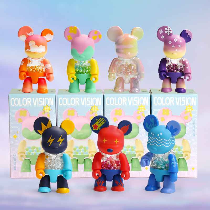 Mô Hình Gấu Violent Trong Suốt Để Bàn Trang Trí