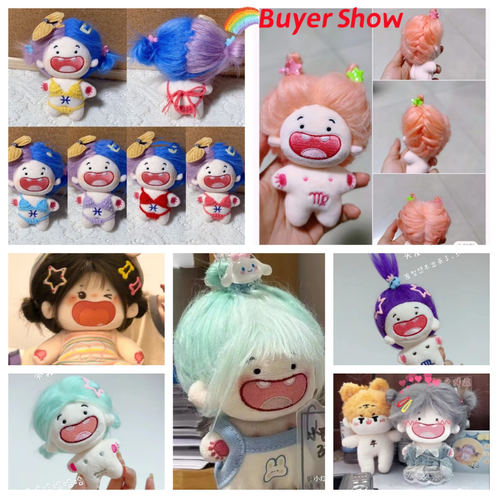 Búp Bê Nhồi Bông Hình Chòm Sao Tóc Dài 10cm Dễ Thương