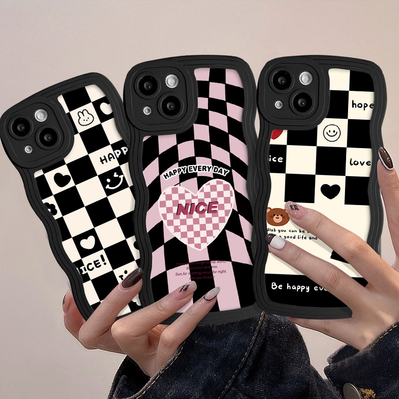 Ốp Điện Thoại Tpu Mềm Họa Tiết Trái Tim / Gấu Thời Trang Cho Iphone 7Plus 6S 6 14 7 8 Plus Xr 11 14 13 12 Pro Max X Xs Max Se 2020