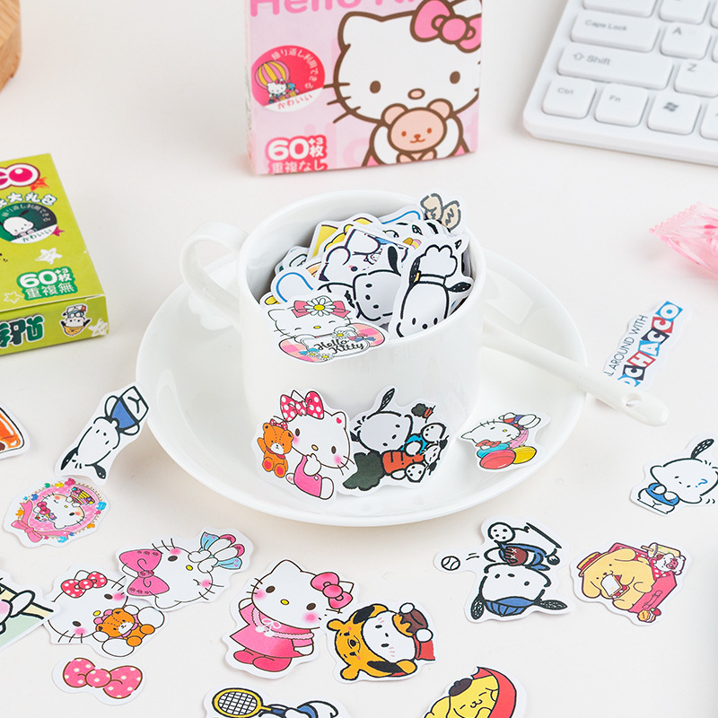 Bộ 120 Miếng Dán Hoạt Hình goo Dễ Thương Cho Bé TZ024