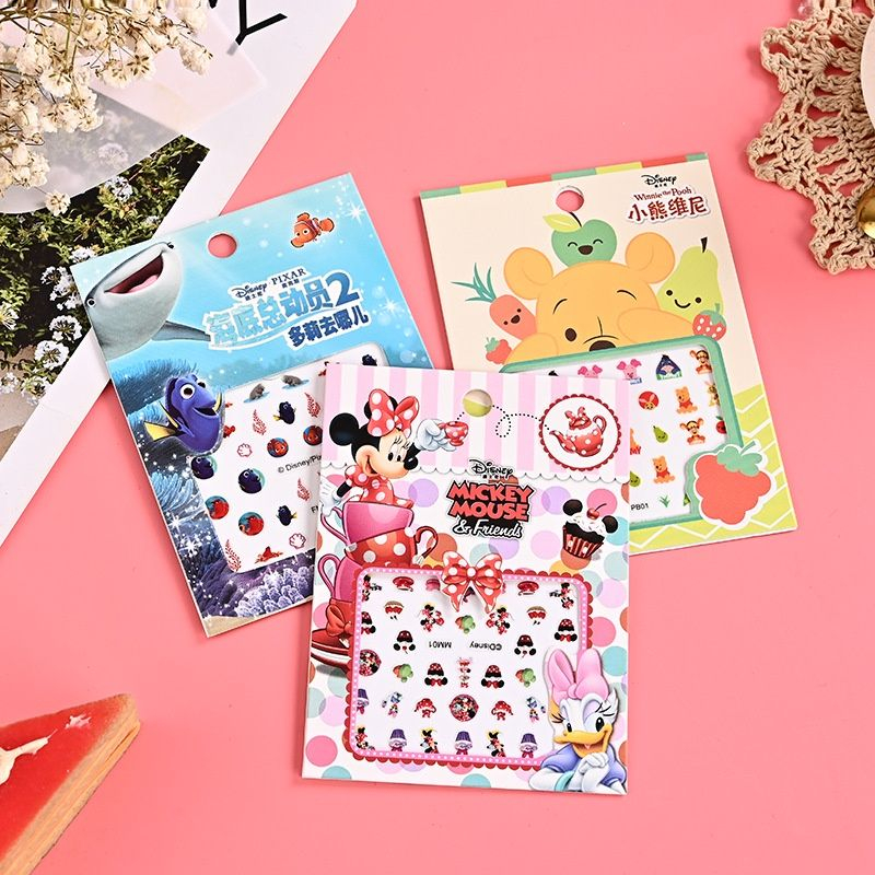 Miếng Dán Trang Trí Móng Tay Họa Tiết Hoạt Hình 3D Dễ Thương Cho Bé TZ001